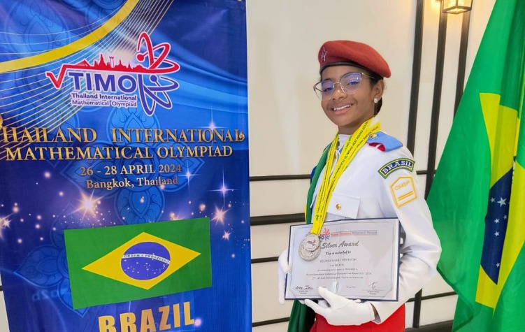 Aluna do CMSP conquista medalha de prata na Tailândia